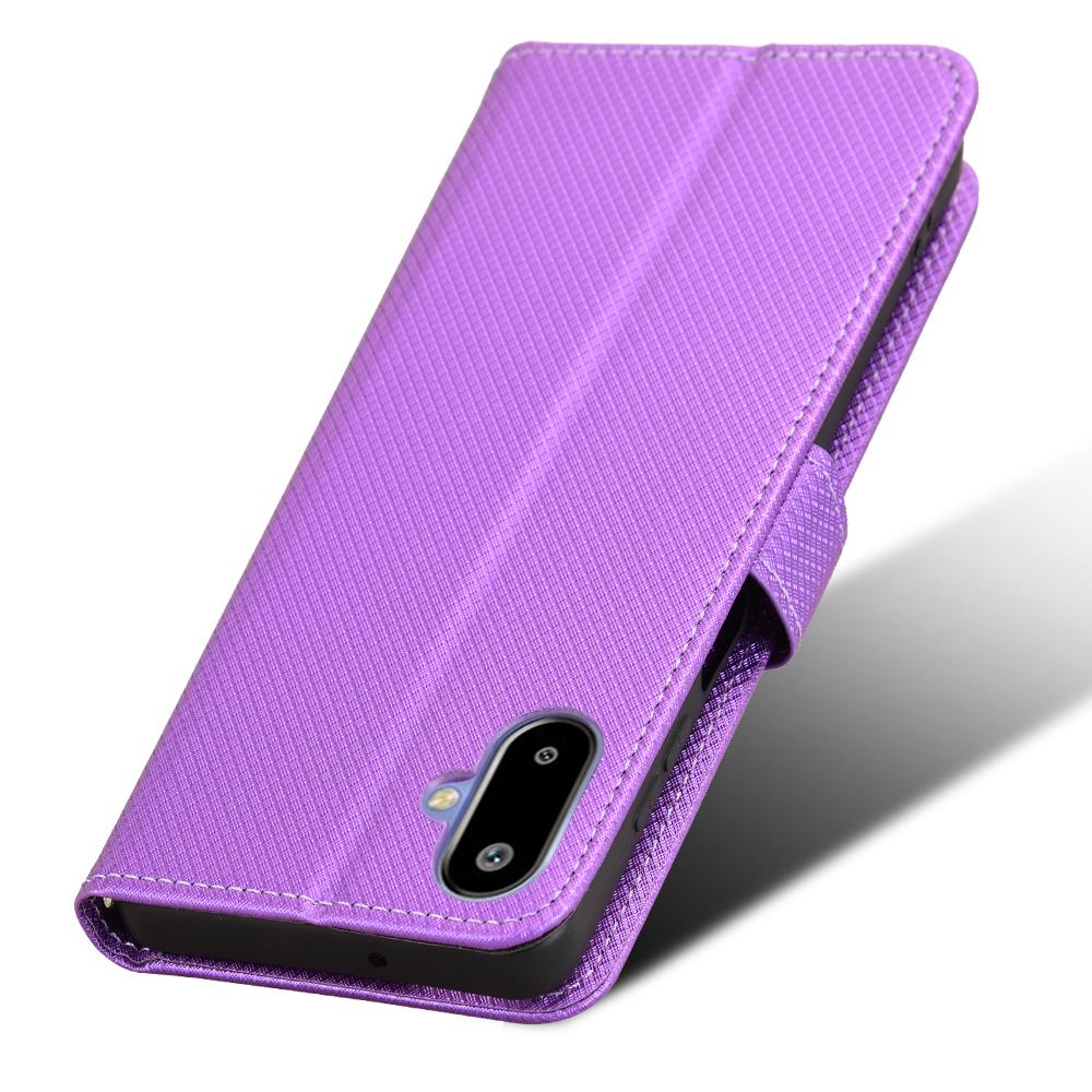 For Samsung Galaxy F06 5G/M06 5G Case PU Leather Diamond Texture Wallet Phone Cover
