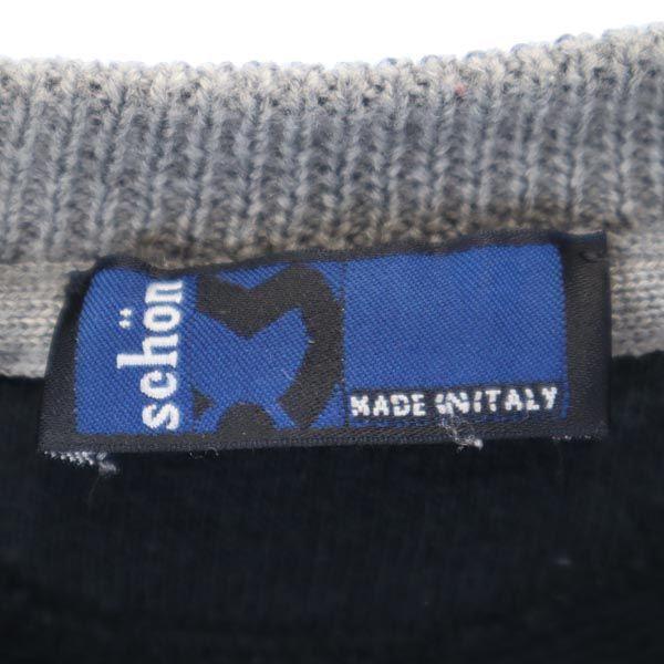 Mila schon Hergestellt in Italien Logo Stickerei Langarm Strick Herren Gebraucht