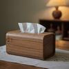 Wooden Tissue Box Desktop Napkins Boxes Kitchen Luxury Paper Storage Case Household Rectangle Handkerchief Organize Accessories