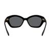 Michael Kors Simple Fashion Irregular Shape Sunglasses Women's Black Frame/Dark Gray Lenses