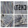 Men's American Retro Embroidered Washed Denim Jacket - Trendy, Loose Fit, Casual Spring/Autumn Outerwear