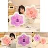 Peach Blossom Plush Pillow Cushion With Embroidery Details For Home Decor And Gift