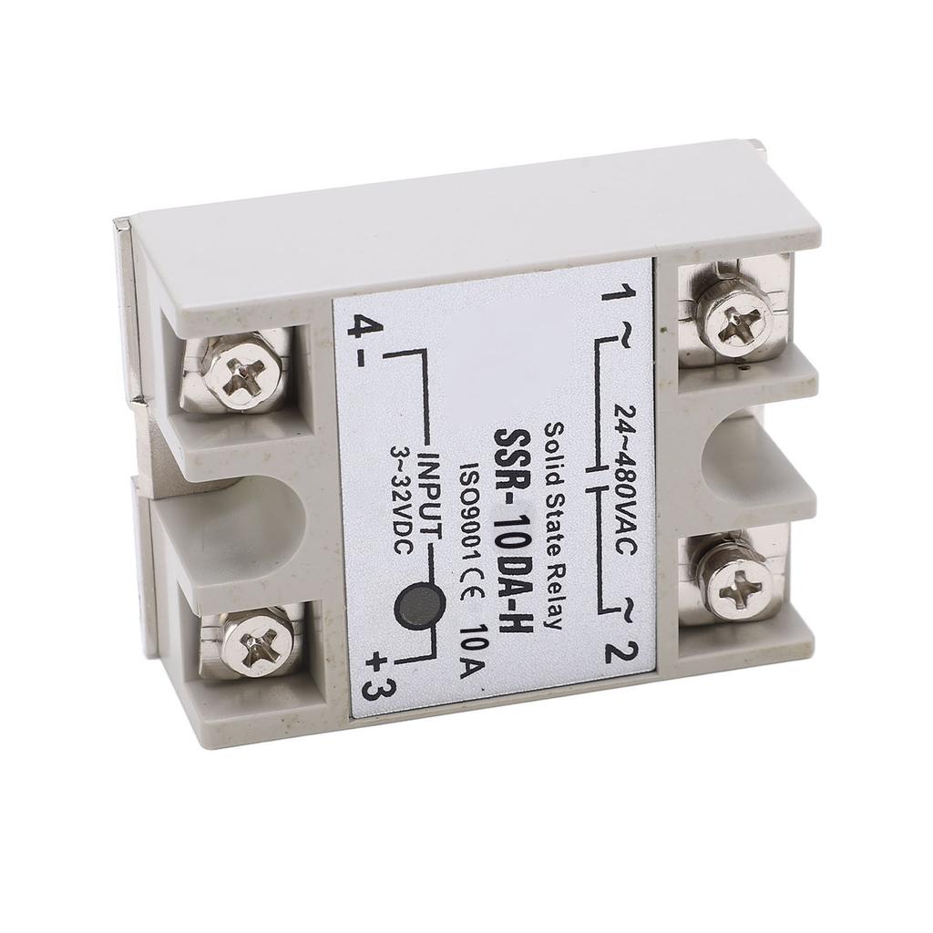 10A Einphasen-Halbleiterrelais SSR-Relaismodul für Steuerungssystem 3-32 VDC 24-480 VAC