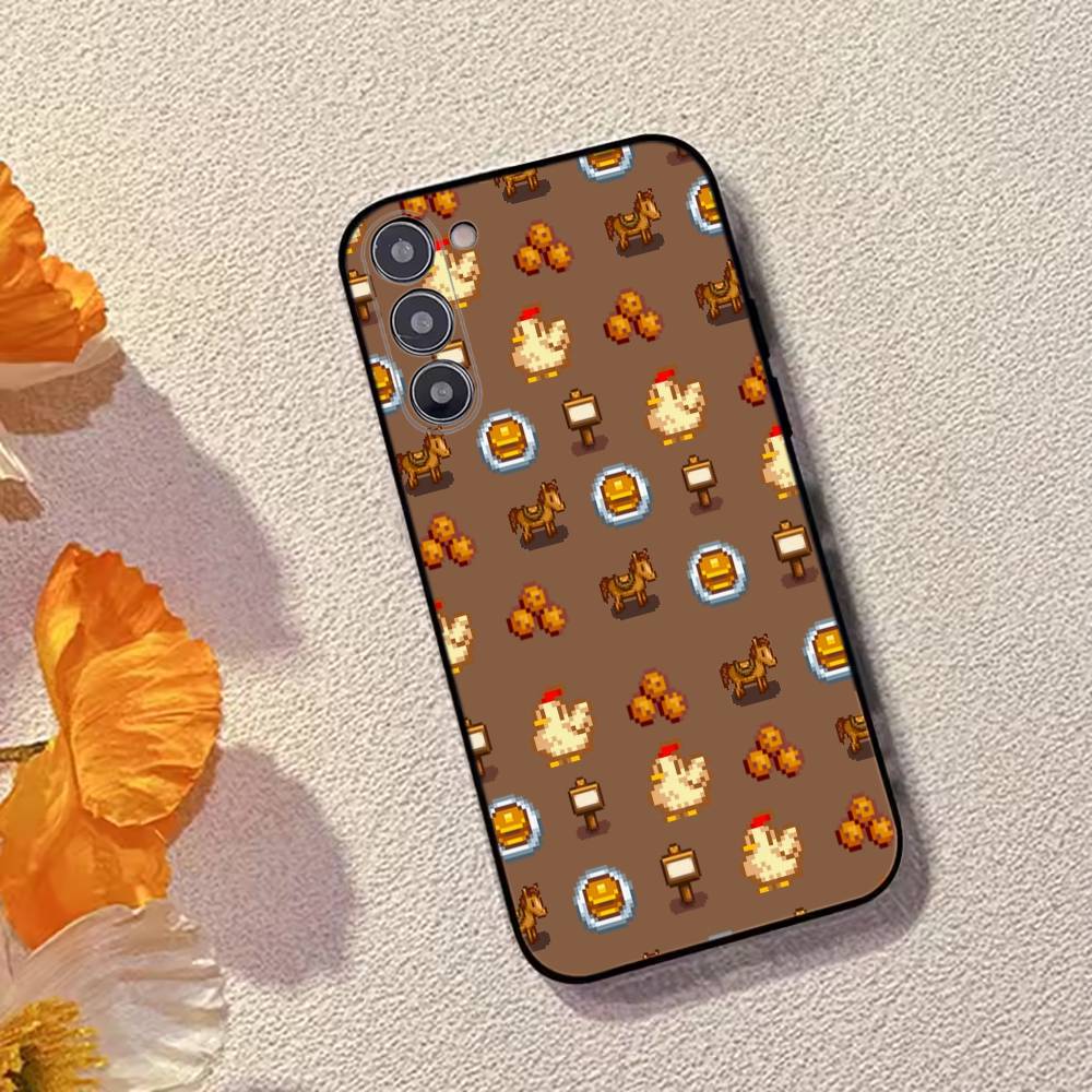 

Funny Game S-Stardew valley Phone Case For Samsung Galaxy A73,A72,A71,A70,A53,A52,A51,Soft Silicone Black Cover Samsung a22 5g