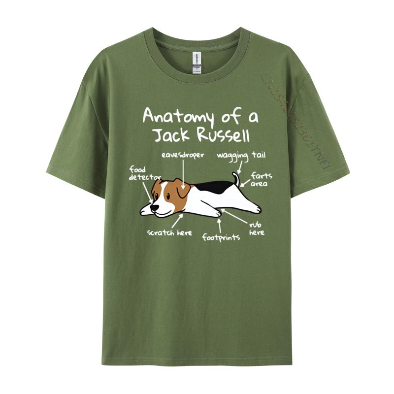 Anatomy Of A Jack Russell Terrier Funny Tshirt Hip Hop 3D Style Cotton Men Top Tshirts Fashion T Shirt Men