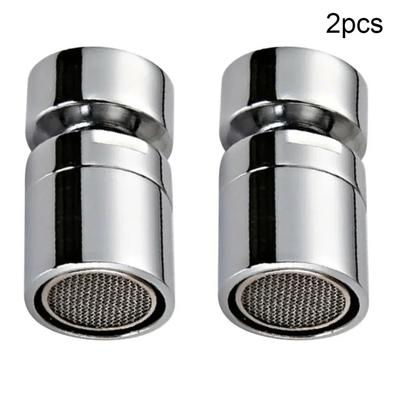 2pcs Degree Swivel Kitchen Tap Aerator 22mm M22 Male Thread Adapter Chrome Splash-proof Water Faucet Accessories Aerator
