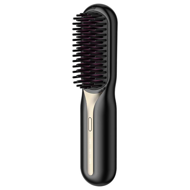 Piastra per capelli portatile wireless a doppio uso con ioni negativi, sicura per i capelli, per lisciare e arricciare, facile da caricare.