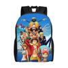 One Pieces Travel Backpack Women Men School Computer Bookbag Manga College Student Daypack Bags