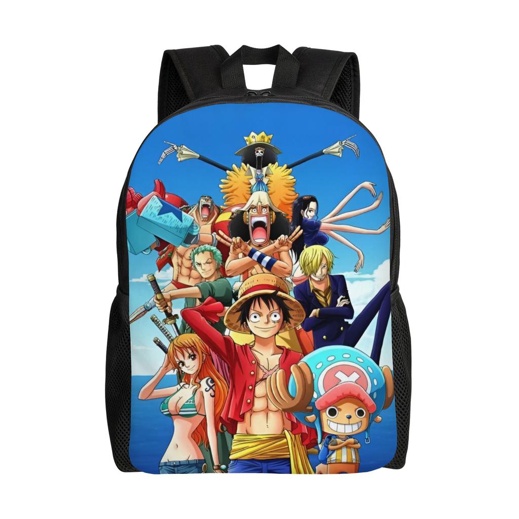 One Pieces Travel Backpack Women Men School Computer Bookbag Manga College Student Daypack Bags