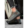 Men's Trendy Leather Shoes, Outdoor Workwear, Retro Stitching, Mid To High Cut, Fashionable and Casual Men's Leather Shoes