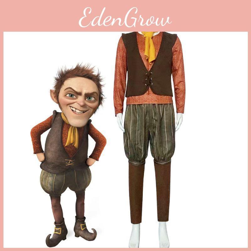 Yüksek Kaliteli Polyester Shrek 4 Cüce Kostümü Cadılar Bayramı Rol Oyunu İçin Mükemmel