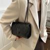 Korean Style Texture Bag 2024 Spring New Diamond Chain Bag Simple Shoulder Bag Crossbody Bag