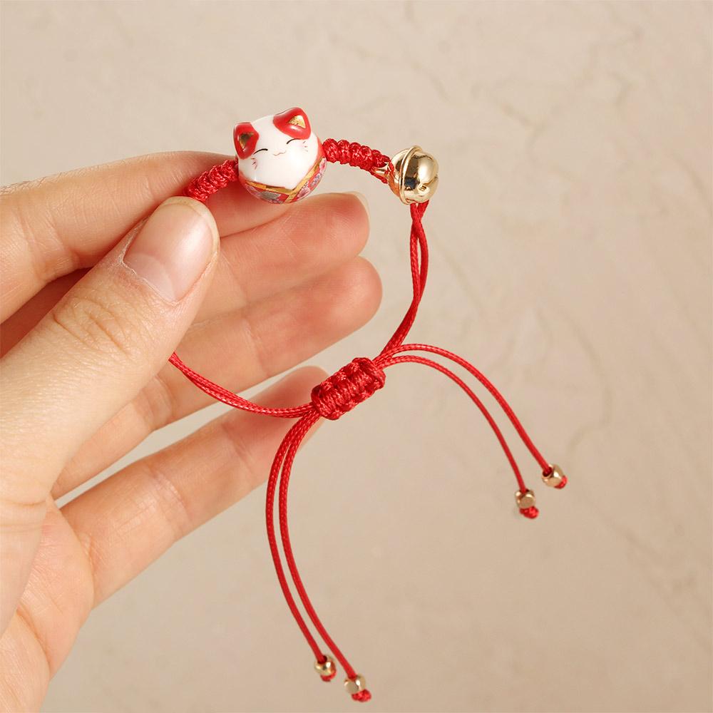 Rope Transfer Lucky Bell Temperament Zodiac Hand Rope Women Gifts Fashion Jewelry Red Rope Bracelet