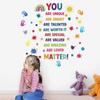 Positive Kid Classroom Wall Picture Inspirational Sticker Education Playroom Motivational Art Wall Sticker Child Bedroom Decor