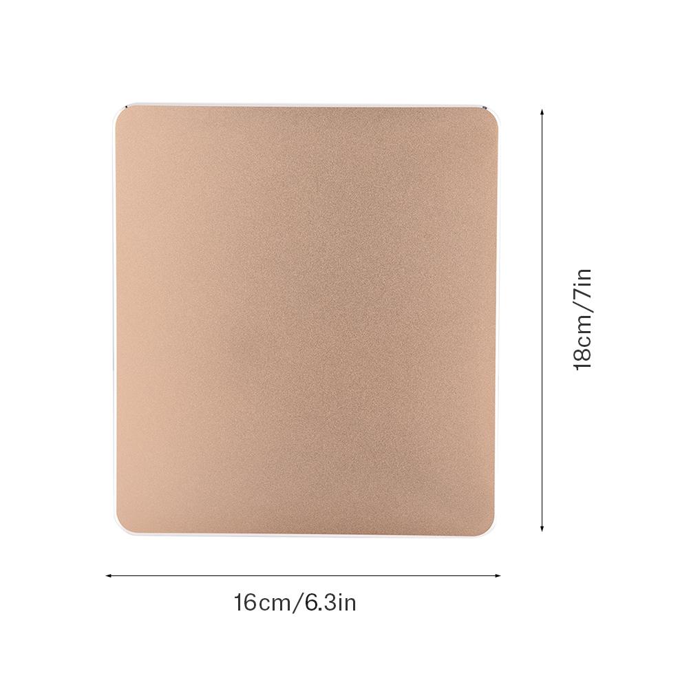 Aluminum NOn Slip Gaming Mouse Pad Mat Double Sided Accurate Control Mousepad for PC Gold