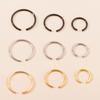 9-piece Set of 316L Round Stainless Steel Three-color Steel Ring Nose Stud, Nose Ring Puncture Jewelry