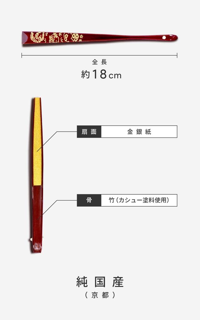 Kyoto Fan for Tomesode with Gold and Silver Suehiro Made In Japan and [Ai Ai] (Tomesode) Maki-e Design, Boxed, (Tame-nuri (Pine, Bamboo, Plum) Design)