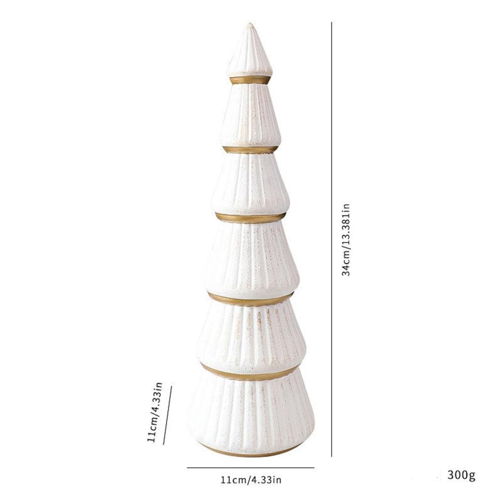 Weihnachtsbaum Holzschmuck, Weihnachts-Tischdekorationen für Innen, Goldene Weihnachtsbaumdekorationen