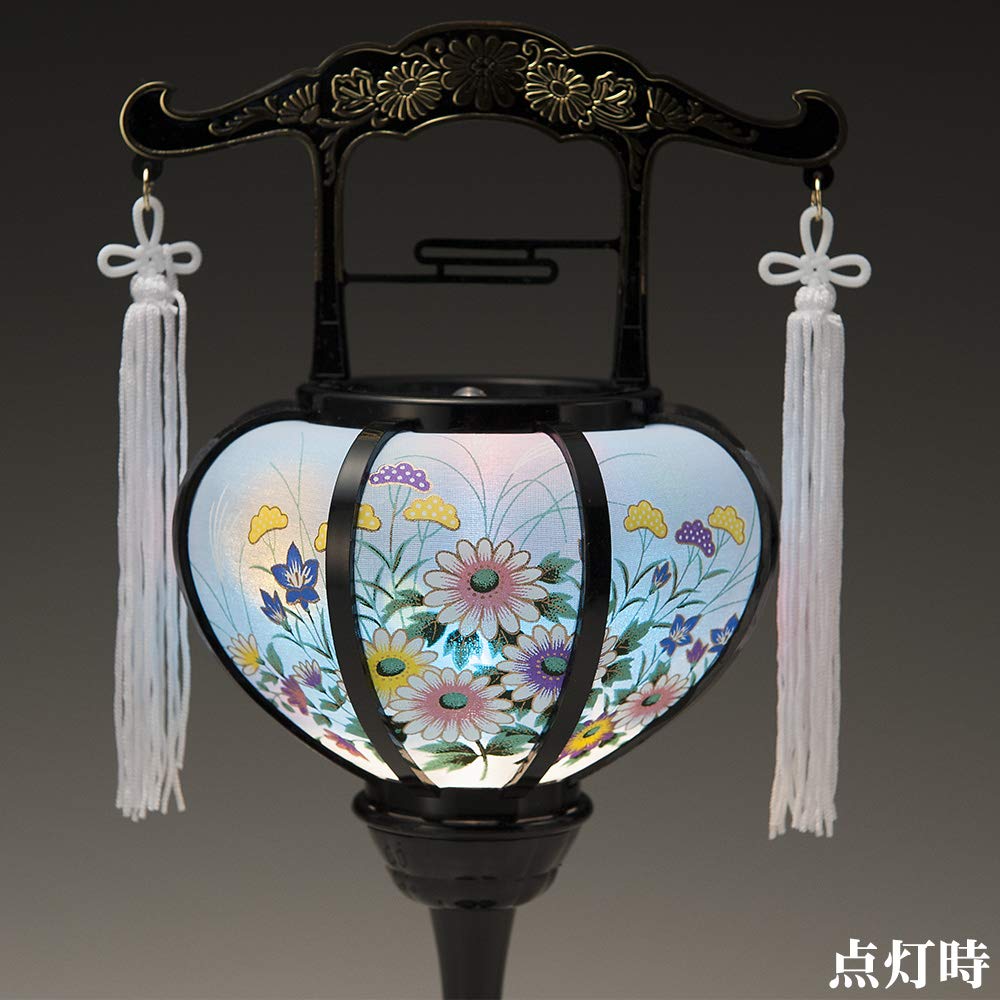 Buddhist altar shop Takita Shoten Bon lantern Mini rotating spiritual lantern Extra small 6510 Height 35 cm x Width 13 cm Standing lantern with