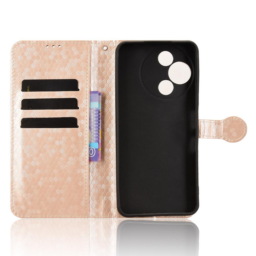 For TCL 60 SE NxtPaper 5G Wallet Case Dot Pattern Imprint PU Leather Phone Cover with Wrist Strap