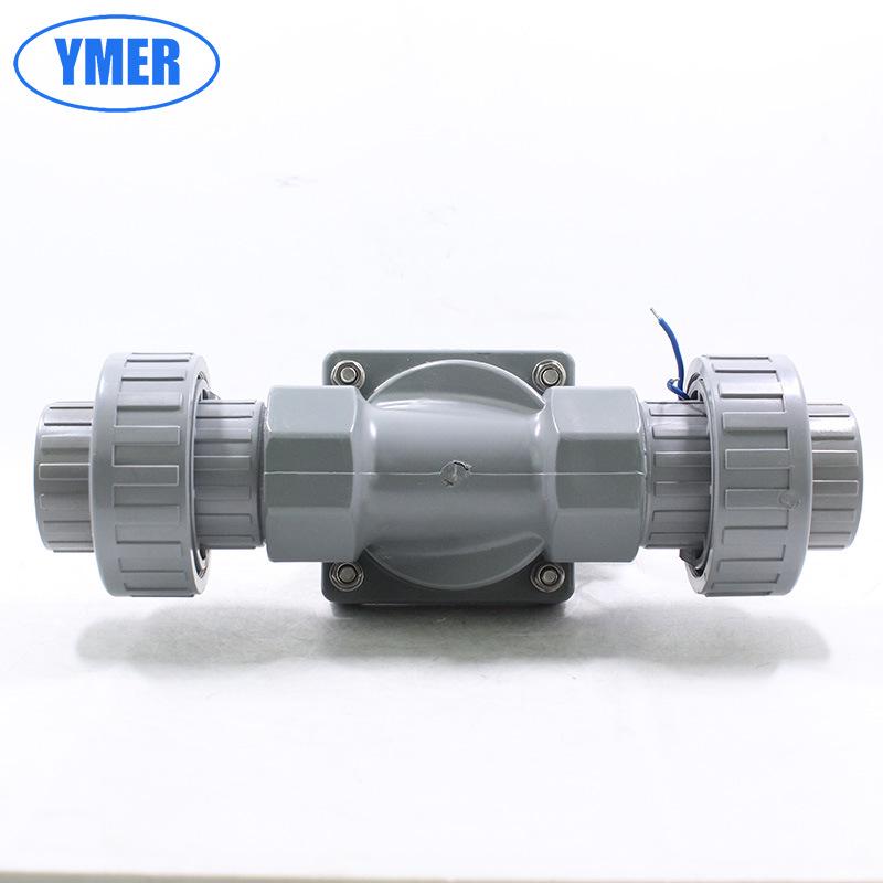 4/6/1-Inch Normally Closed Strong Acid/Alkali Solenoid Valve, Double Union CPVC Plastic Quick Connect