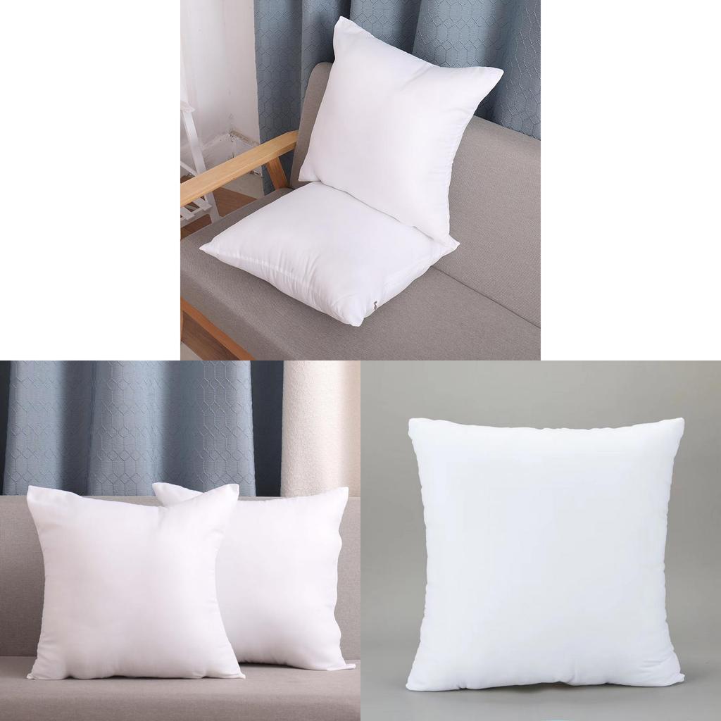Hotel Style Square Pillow Insert With Thick Pp Cotton Filling For Bedroom Couch Lounge Decor