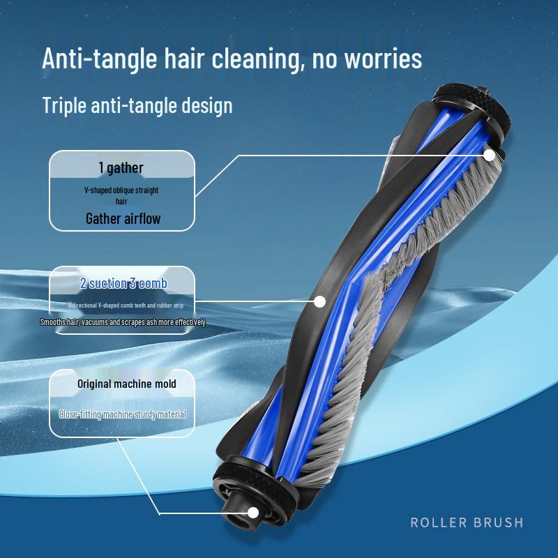 Ecovacs N30 Pro Accessory Kit: Dust Bag, Cloth, Roller, Edge Brush, Filter, Cleaning Liquid