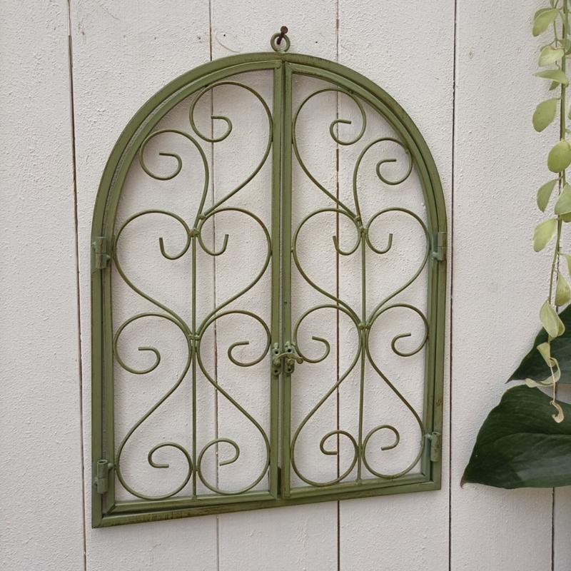 Romantisch Metalen Wanddecoratie Vintage Nepraam Frame Kunst Met Gebogen Ontwerp Voor Slaapkamer Tuinen Decoratie