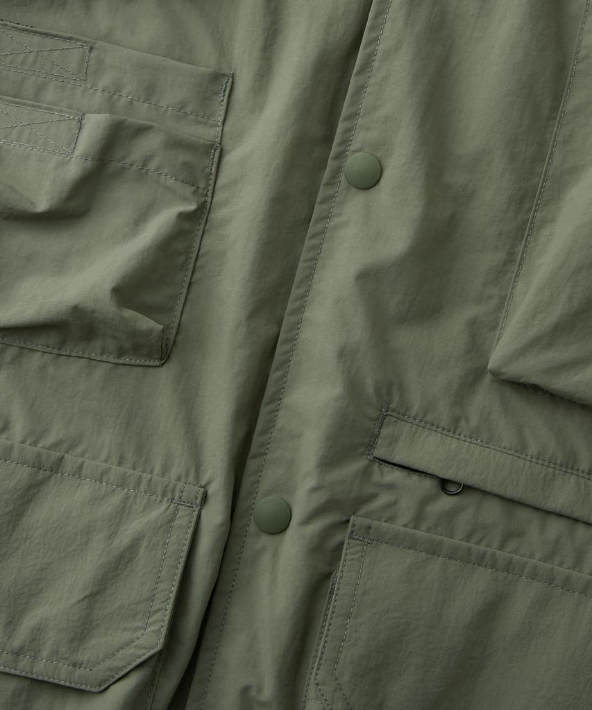 OUTSTANDING Nylon Utility Packable Half Shirt_Green