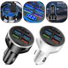 6 Ports USB Car Phone Charger LED Digital Display PD 12V/24V For QC3.0 Fast Charger For Phones Bluetooth-compatible Devices