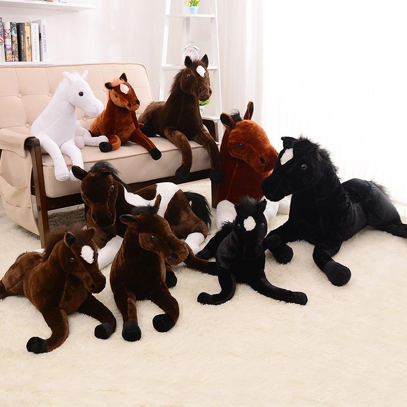 Favorite Toy Boys 70X40cm Horse Plush Toy Prone Horse Doll For Birthday Gift Gift