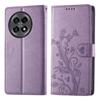 For OnePlus 13R 5G Wallet Case Butterfly Floral Imprint PU Leather Phone Cover with Wrist Strap