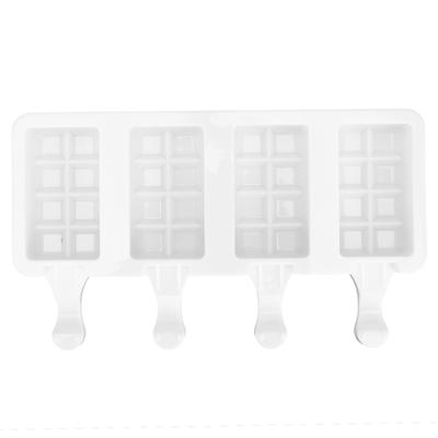 Silikon Eis Form 4 Hohlräume DIY Ice Bar Maker Form für Küche Werkzeug SuppliesS