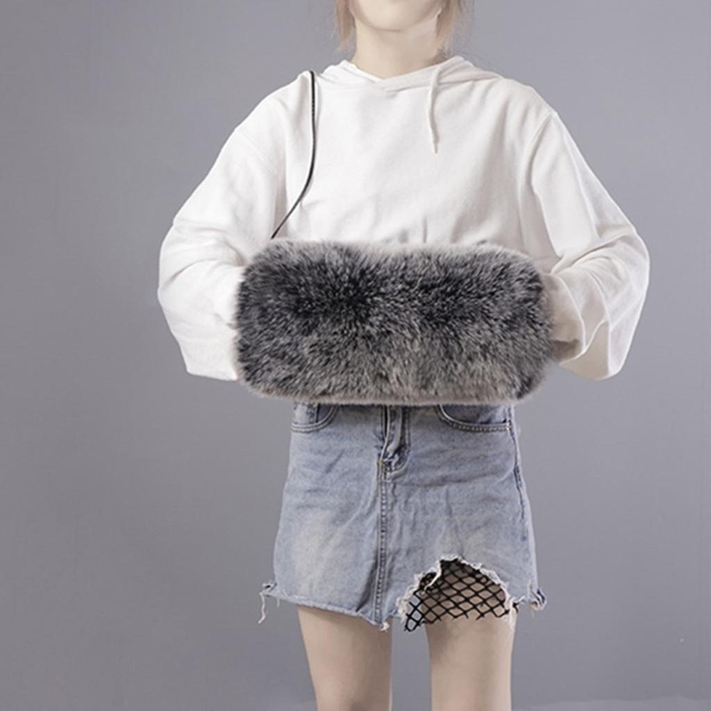 Winter Plush Hand Muffs for Men Women Warm Thermal Hand Muff Hand Warmers for Outdoor Skiing Cold Weather Hand Protector