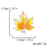Rinhoo Full Rhinestone Maple Leaf Brooches For Women Luxury Red Green Blue Crystal Leaves Lapel Pins Fashion Plant Badge Jewelry