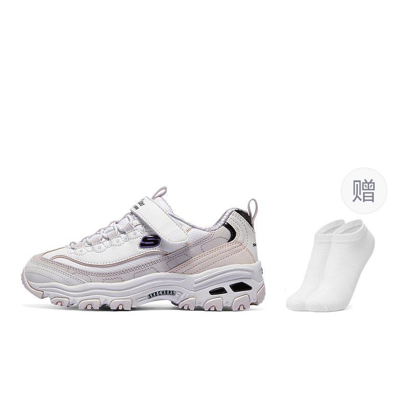 Skechers Antiscivolo, Resistenti all'abrasione, Anti calcio Scarpe Lifestyle Basse per Bambini Lavanda Adolescenti 302526L-WLV