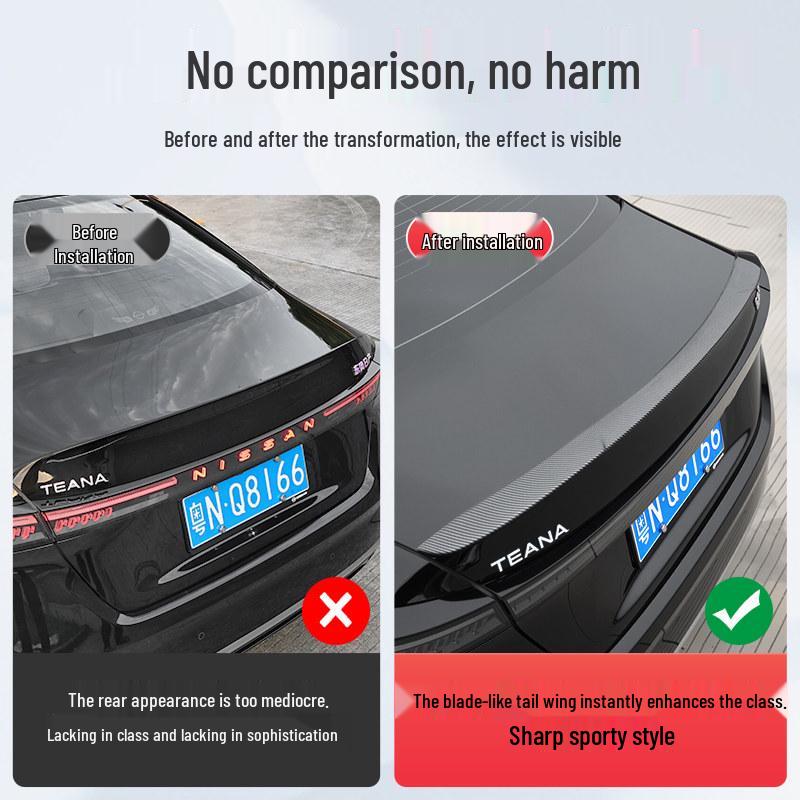 Rear Spoiler Stabilizer for 26 Nissan Teana Models - Hole-Free Car Upgrade Accessory