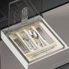 Cross-Border Kitchen Cutlery Set with Dustproof Storage Box and Drawer Divider