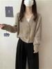 Korean Style Fluffy Knit Cardigan - Soft Button Sweater for Autumn/Winter