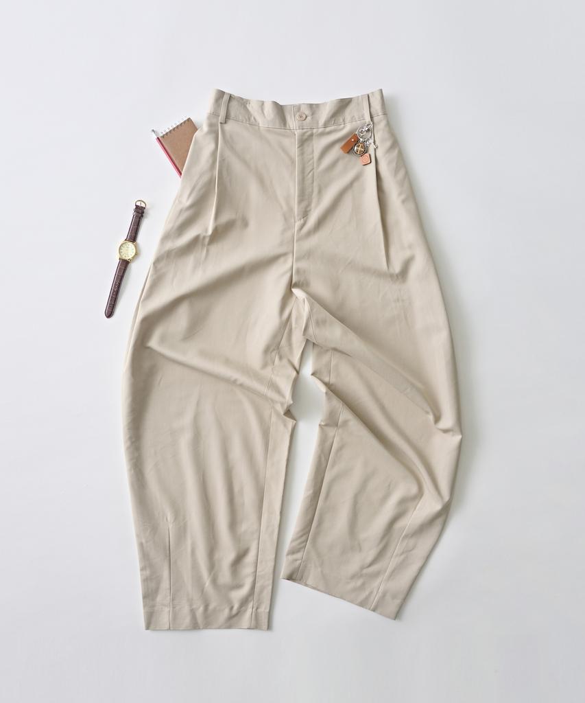 ANALOG MOOD Blend Balloon Slacks (Beige)
