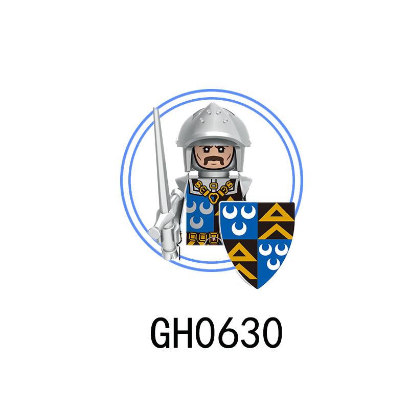 G0180 Medieval Soldiers Knights Mini Assembled Building Block Action Figures Toys