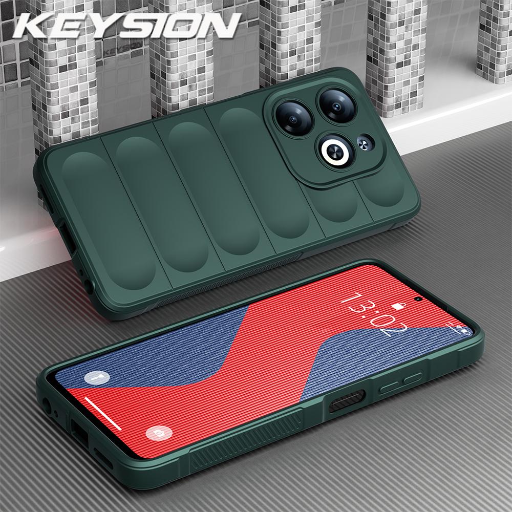KEYSION Shockproof Matte Phone Case for TECNO Spark 30 Pro 4G Anti-skid Soft Silicone Phone Back Cover for Tecno Spark 20 Pro 4G