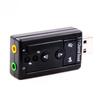 1pc New External Mini USB 2.0 Virtual 7.1Channel Audio Sound Card Adapter 3.5mm Mic Speaker Audio Headphone Jack Converter