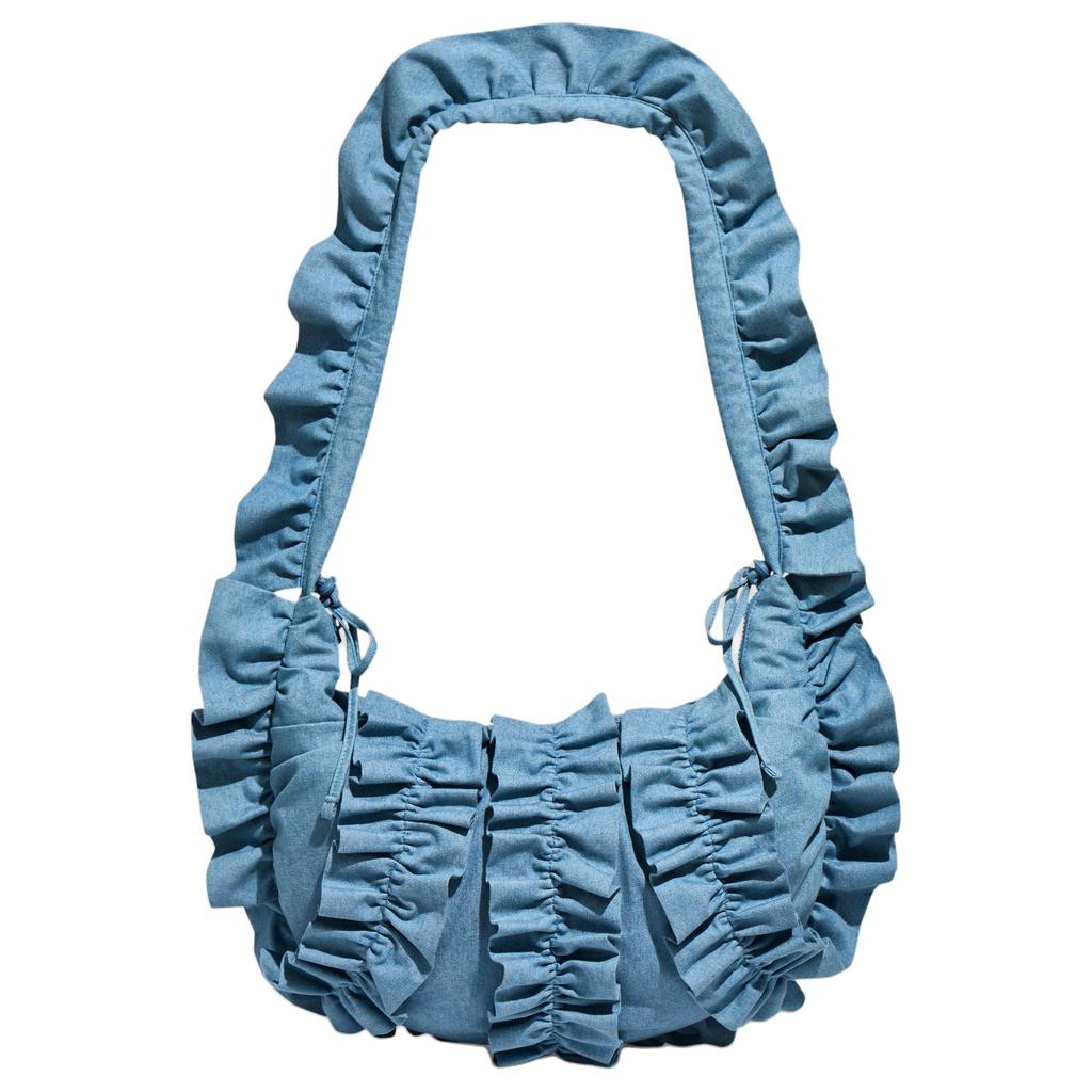 Adidas Originals RUFFLE Twill Handbag, Crossbody Bag Large Women's Lig