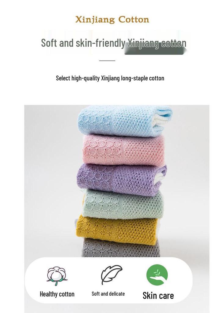 Summer Thin Cotton Mesh Socks for Boys and Girls - Short Baby Socks for Spring and Summer