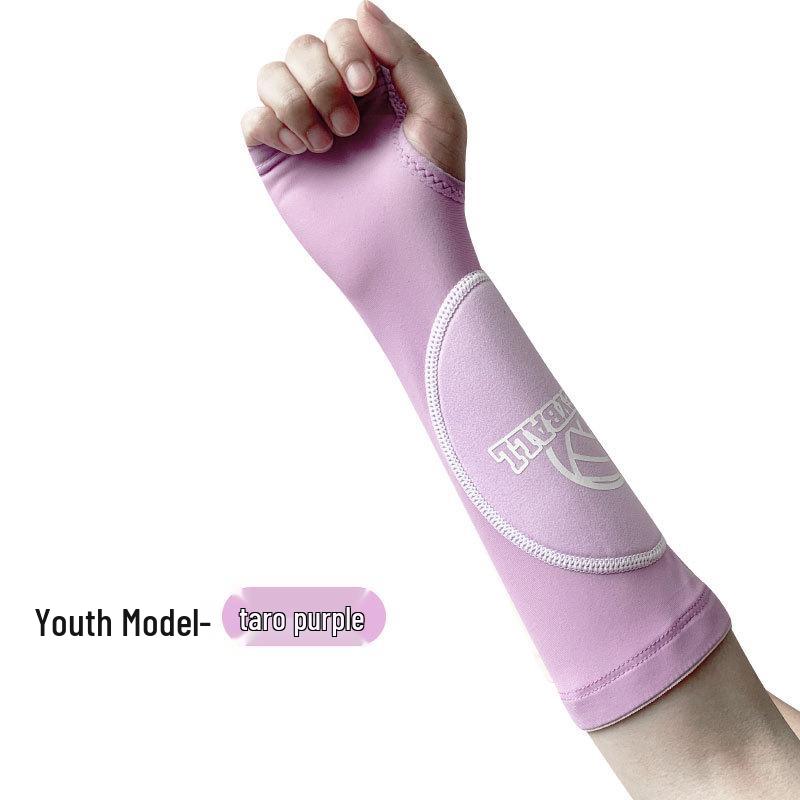 Damen Volleyball & Basketball Anti-Kollisions-Kompressions-Armstulpen - Atmungsaktive, fingerlose Sport-Ellbogenpolster für das Prüfungstraining