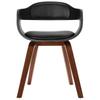 Dining Chair Bentwood Frame with PU Leather Upholstery