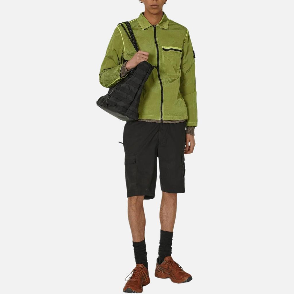 STONE ISLAND Nylon Metal Overshirt Lemon Men Tops Green 801511219-V0031