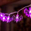 String Led Halloween Lights Pumpkins Spiders Skeleton Window Decor Fairy Lights