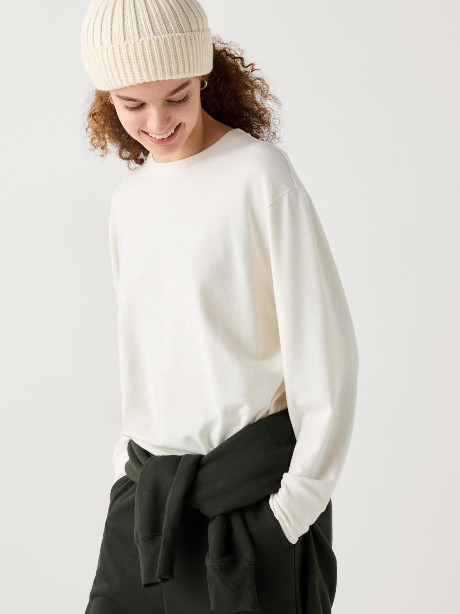 

Футболка с круглым вырезом Uniqlo Japan SofT KniT Fleece 01 OFF WHITE/L